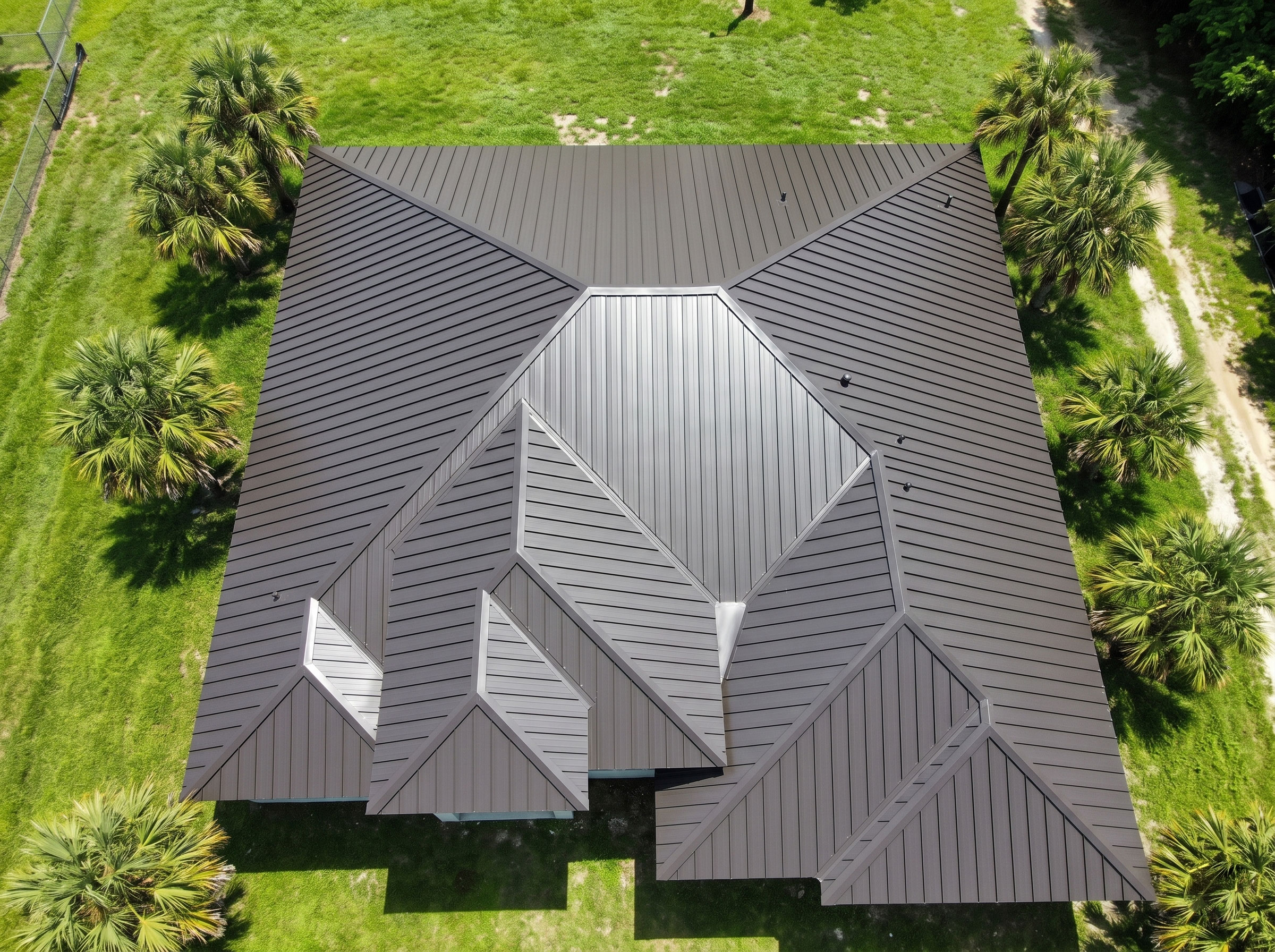 Finished tile roof on a Naples, FL home in warm afternoon light